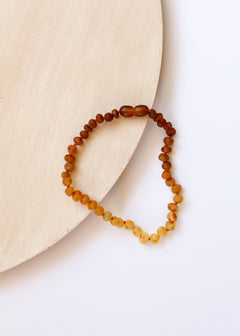 Raw Baltic Amber + Sunflower || Necklace ||