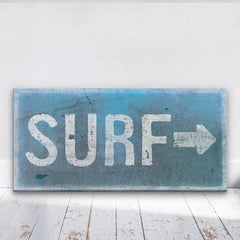 Distressed Surf Sign - Surf Shack Canvas Sign